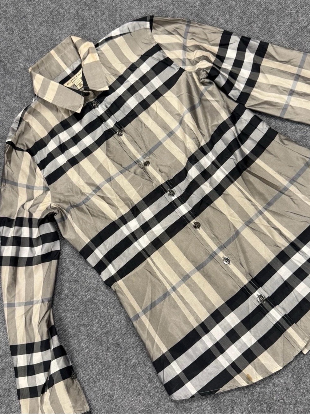 Burberry London Check Button Up Shirt Size 4